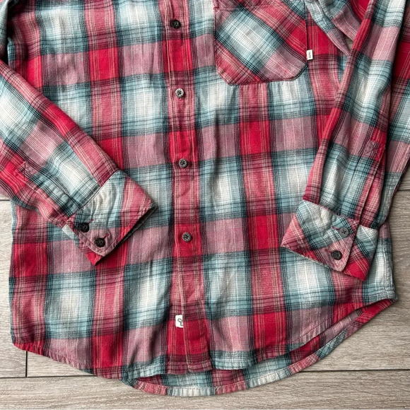 Aritzia Plaid Cotton Boyfriend Fit  Button Down Shirt Flannel - Picture 7 of 14